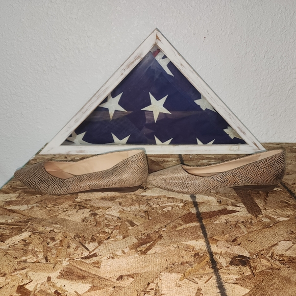 MICHAEL SHANNON (Alara) Ballet Flats Pointed Toe (Snakeskin Print) - SIZE 11 - Picture 3 of 9